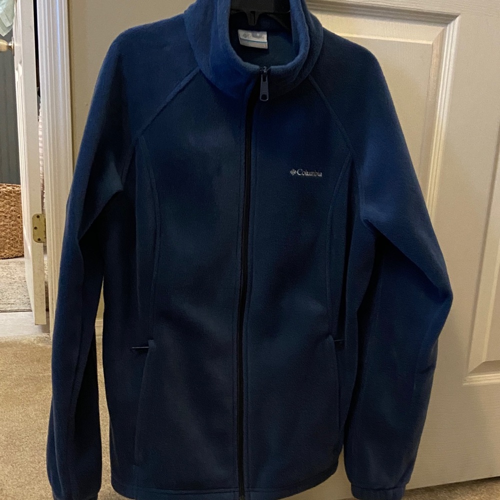 Columbia Navy Full-Zip Fleece Jacket Large